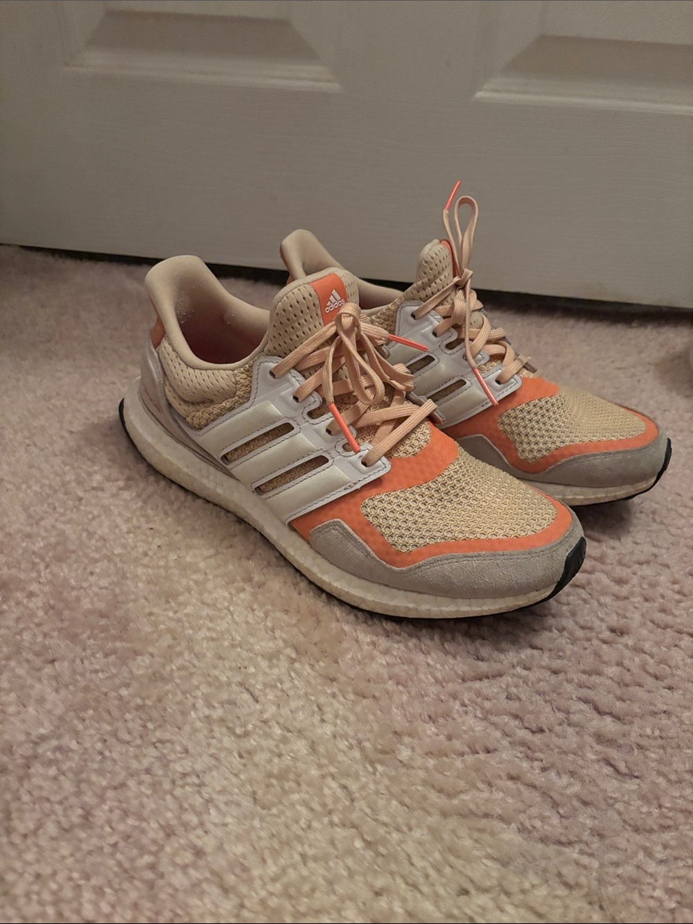 adidas Women's Running Shoes in Beige and Coral